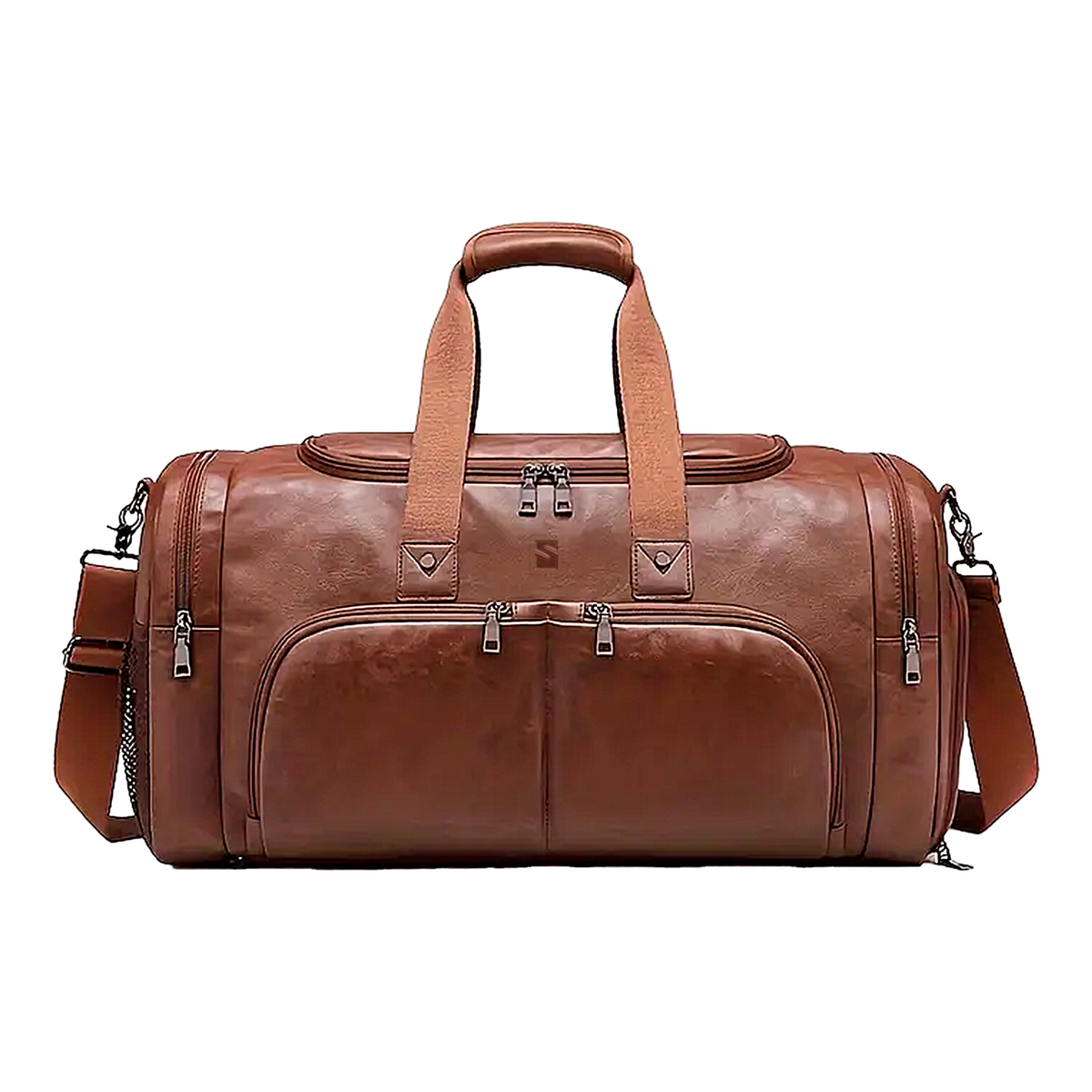 Bolsa de Viagem Executiva Opus Soul Couro - Poliuretano de Alto Padrão, Unissex, Moderno, Múltiplos Bolsos