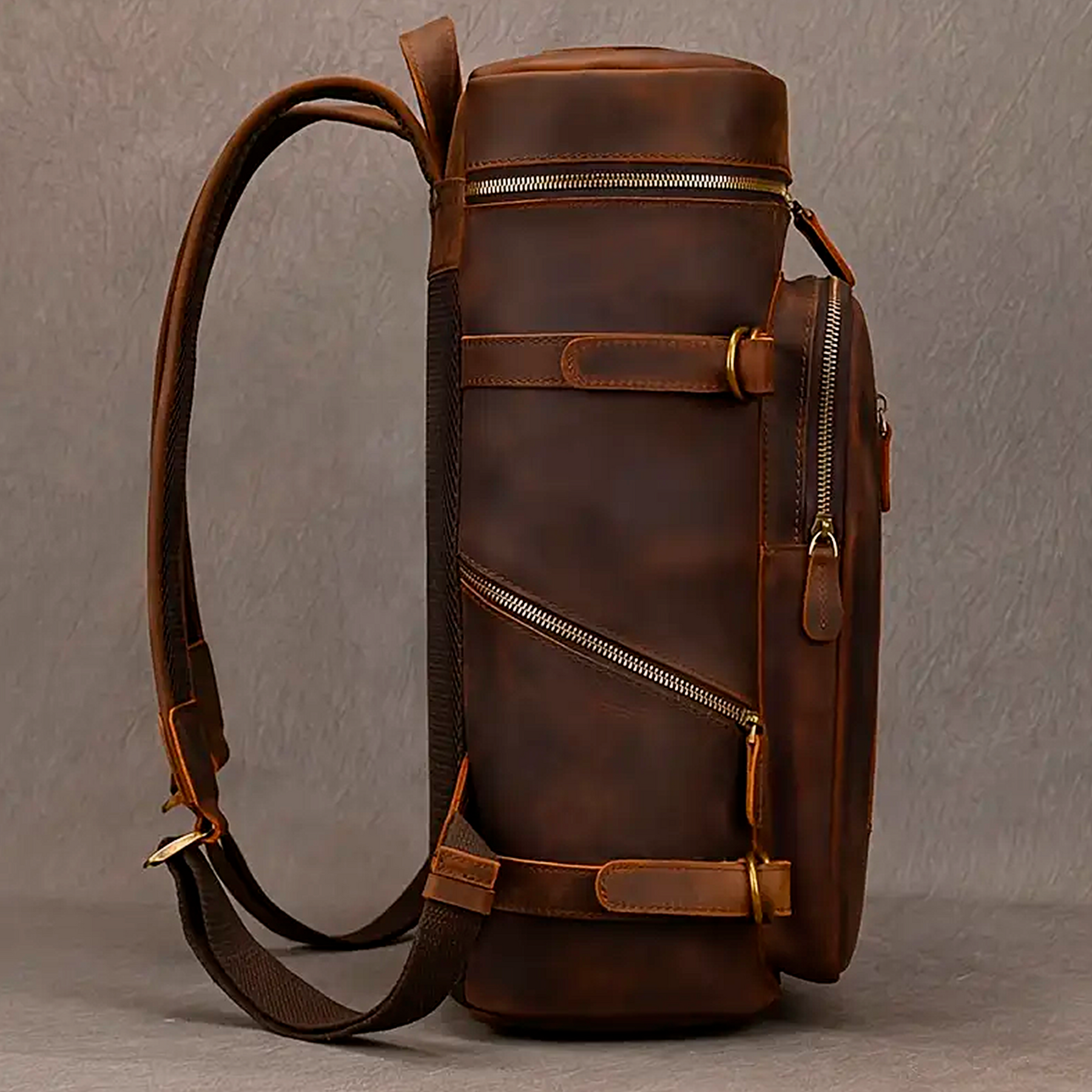 Mochila Executiva Masculina Legacy Soul Couro - Couro Genuíno e Múltiplos Compartimentos