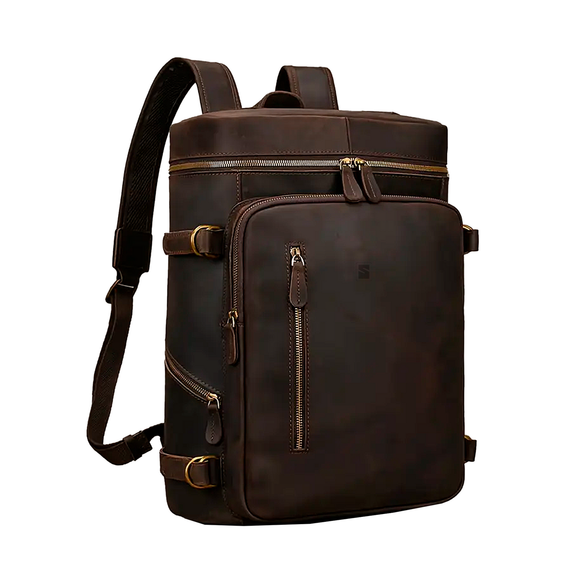 Mochila Executiva Masculina Legacy Soul Couro - Couro Genuíno e Múltiplos Compartimentos