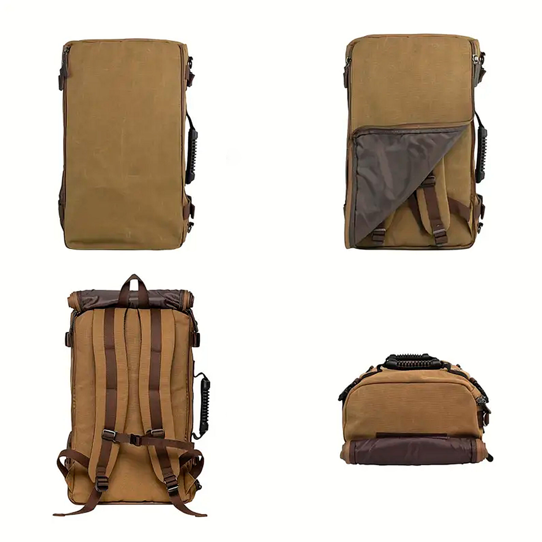 Mochila Executiva Masculina Adventure Soul Couro - Tela de Alta Qualidade Fechamento Roll-Top Ajustável