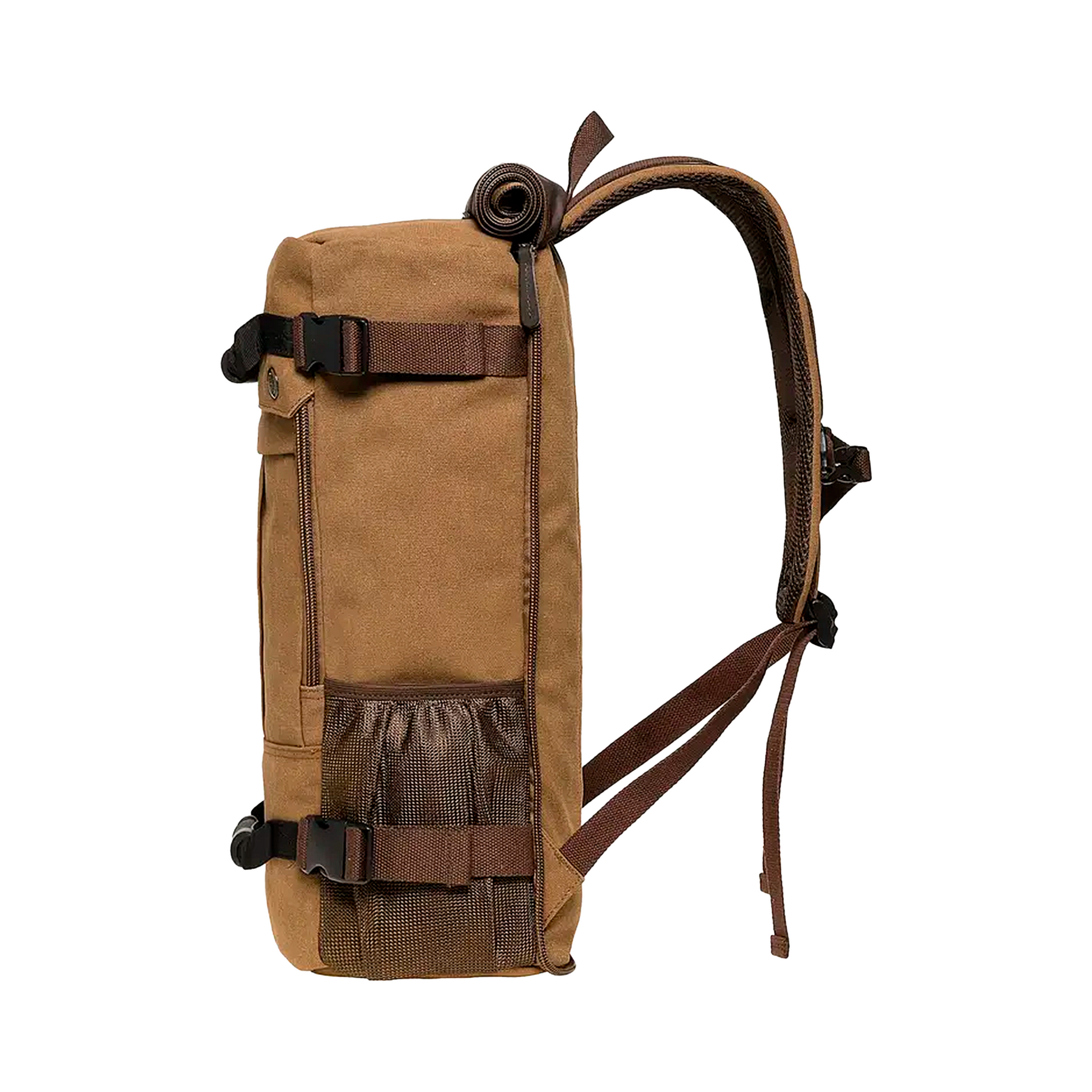 Mochila Executiva Masculina Adventure Soul Couro - Tela de Alta Qualidade Fechamento Roll-Top Ajustável