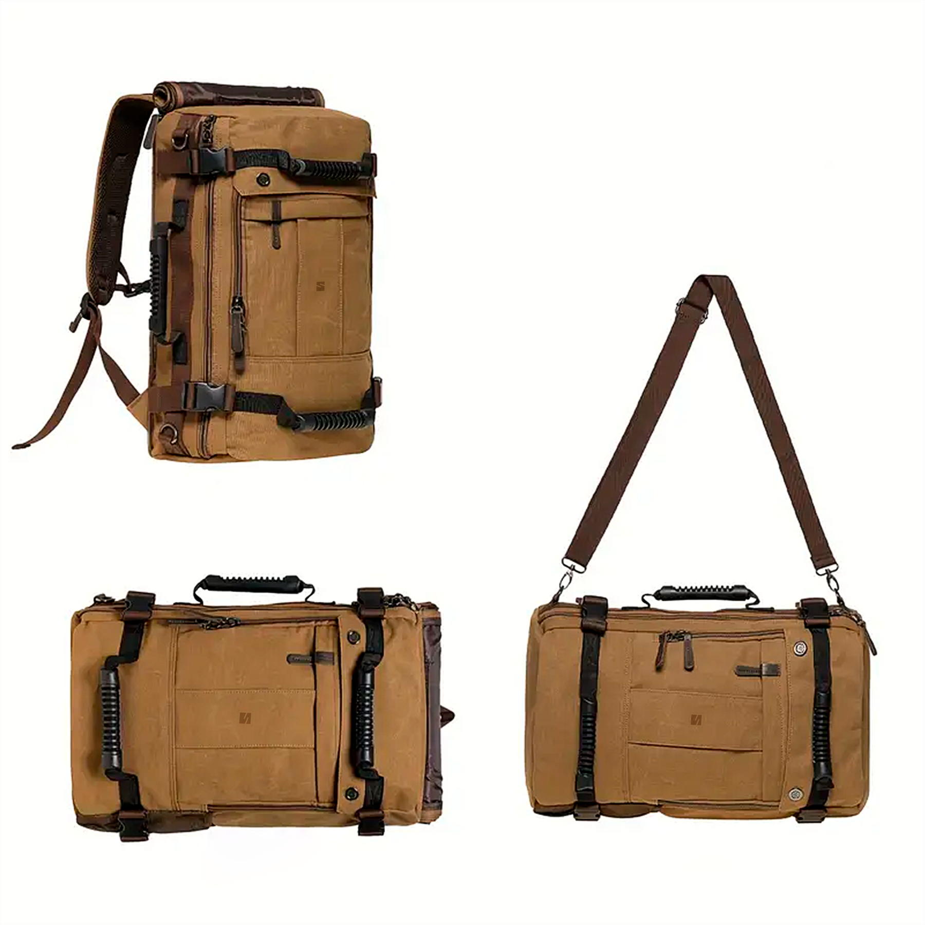 Mochila Executiva Masculina Adventure Soul Couro - Tela de Alta Qualidade Fechamento Roll-Top Ajustável