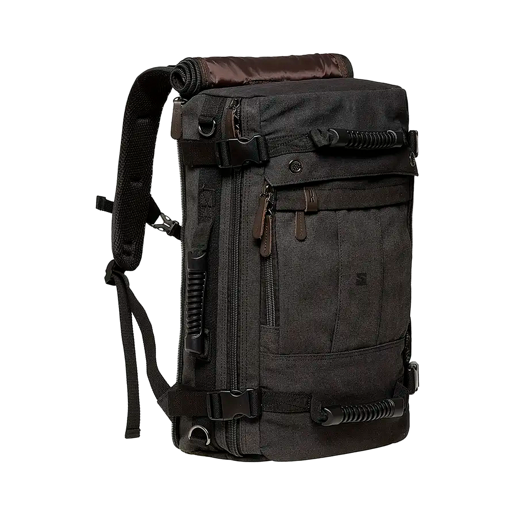 Mochila Executiva Masculina Adventure Soul Couro - Tela de Alta Qualidade Fechamento Roll-Top Ajustável