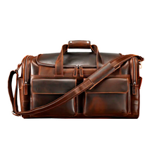 Bolsa de Viagem Executiva Masculina Timeless Soul Couro - Couro Genuíno, Múltiplos Bolsos, Design Atemporal