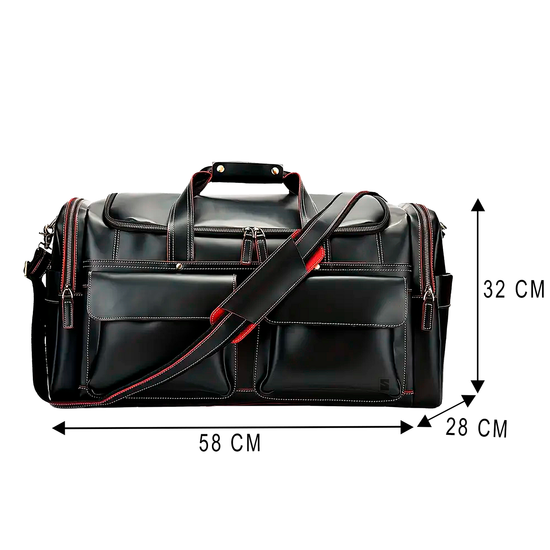 Bolsa de Viagem Executiva Masculina Timeless Soul Couro - Couro Genuíno, Múltiplos Bolsos, Design Atemporal