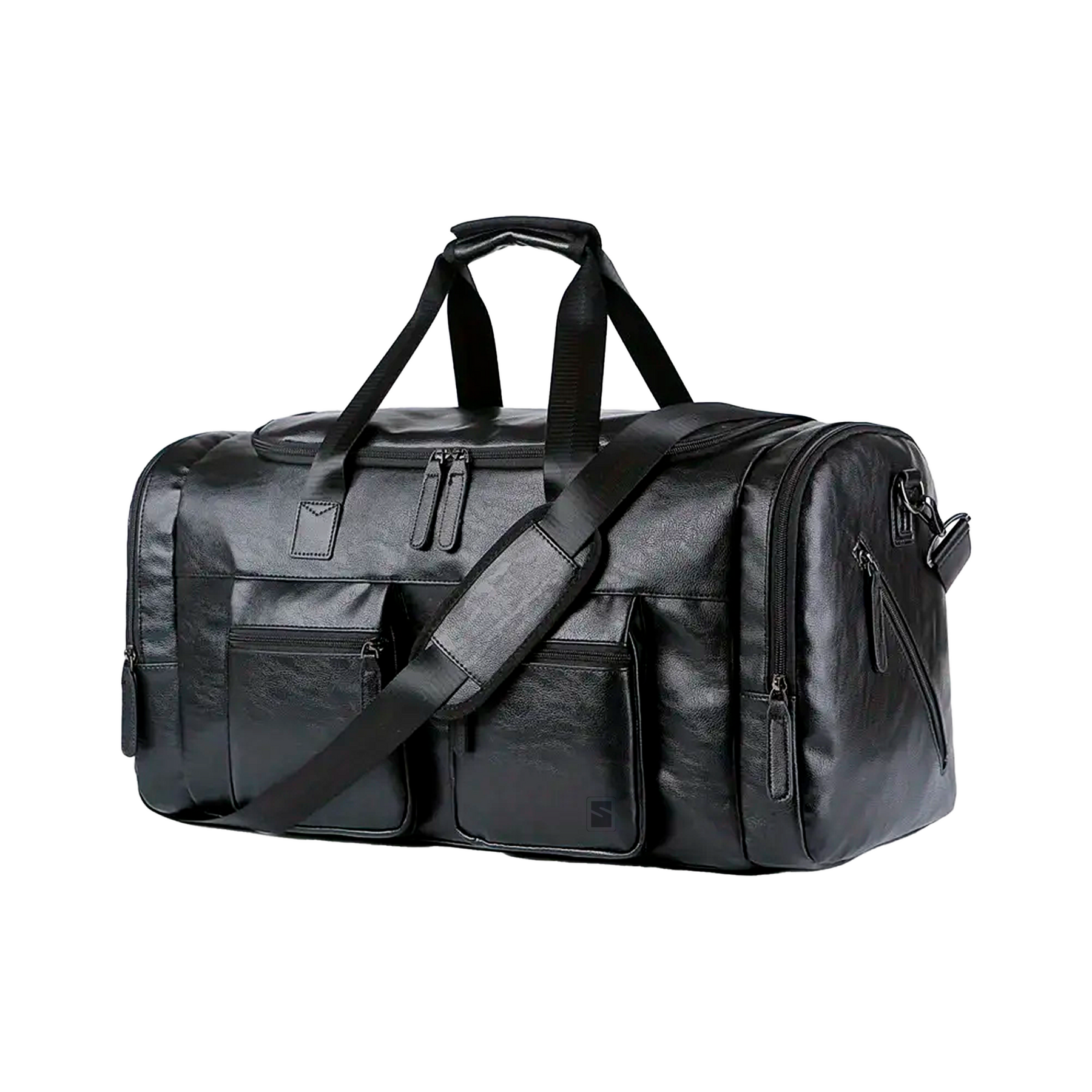 Bolsa de Viagem Executiva Edge Bag Soul Couro - Poliuretano de Alto Padrão, Unissex, Texturizada, Confortável