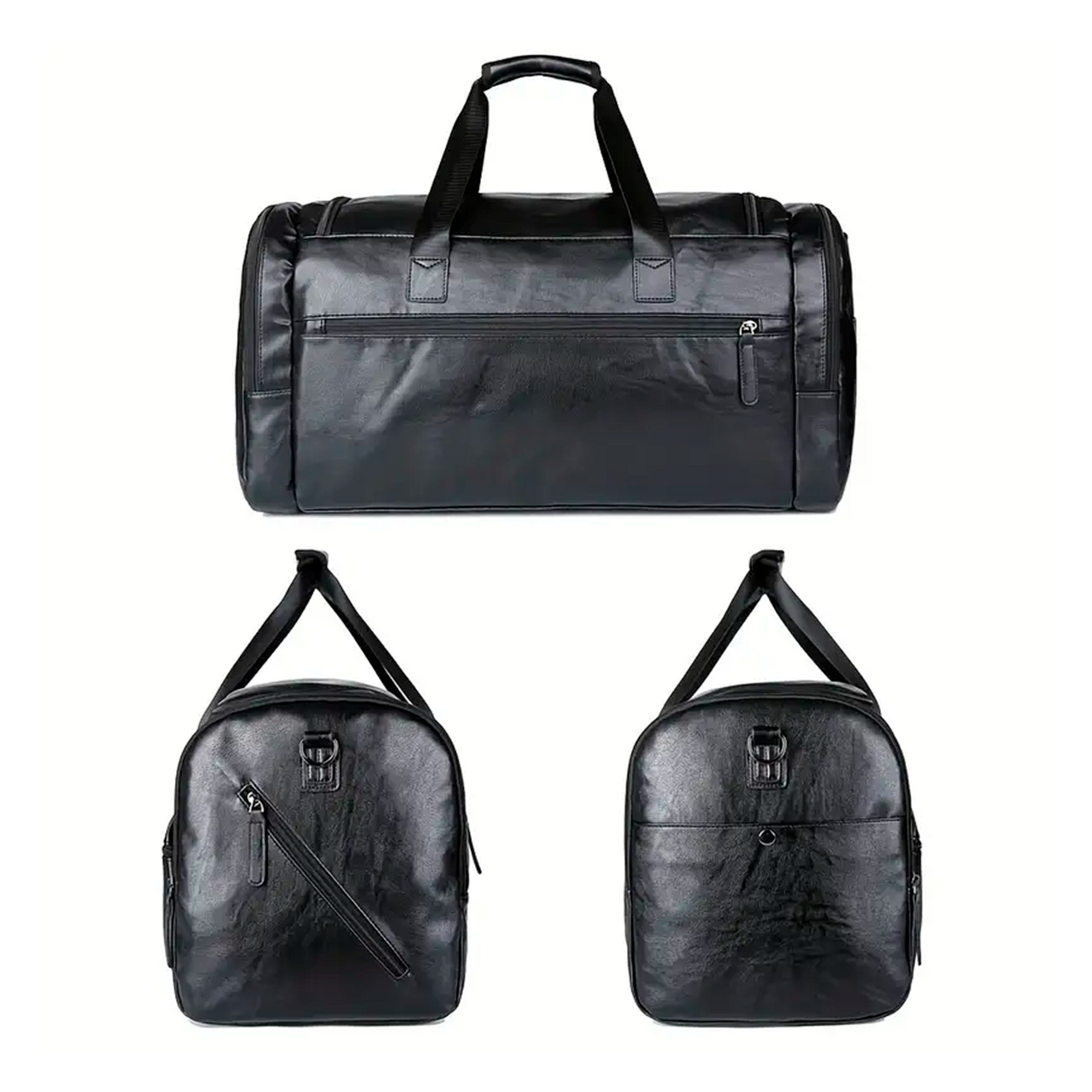 Bolsa de Viagem Executiva Edge Soul Couro - Poliuretano de Alto Padrão, Unissex, Alça Confortável e Múltiplos Bolsos