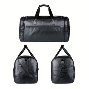 Bolsa de Viagem Executiva Edge Soul Couro - Poliuretano de Alto Padrão, Unissex, Alça Confortável e Múltiplos Bolsos
