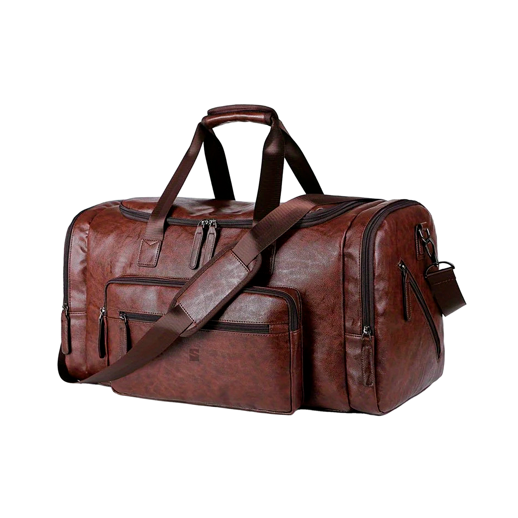 Bolsa de Viagem Executiva Edge Soul Couro - Poliuretano de Alto Padrão, Unissex, Alça Confortável e Múltiplos Bolsos
