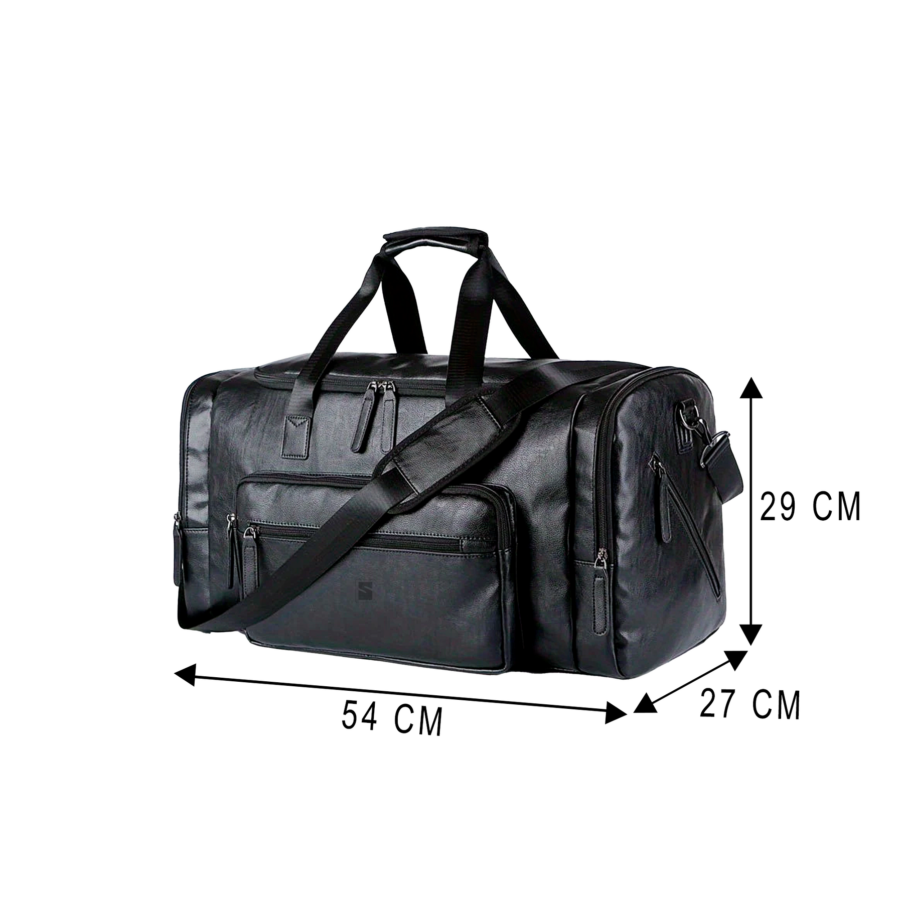 Bolsa de Viagem Executiva Edge Soul Couro - Poliuretano de Alto Padrão, Unissex, Alça Confortável e Múltiplos Bolsos