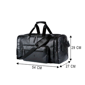 Bolsa de Viagem Executiva Edge Soul Couro - Poliuretano de Alto Padrão, Unissex, Alça Confortável e Múltiplos Bolsos