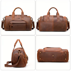 Bolsa de Viagem Executiva Pioneer Pulse Soul Couro - Couro Genuíno, Unissex, Organização Interna