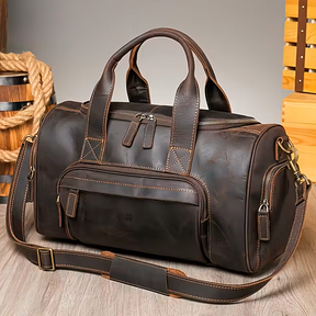 Bolsa de Viagem Executiva Pioneer Pulse Soul Couro - Couro Genuíno, Unissex, Organização Interna