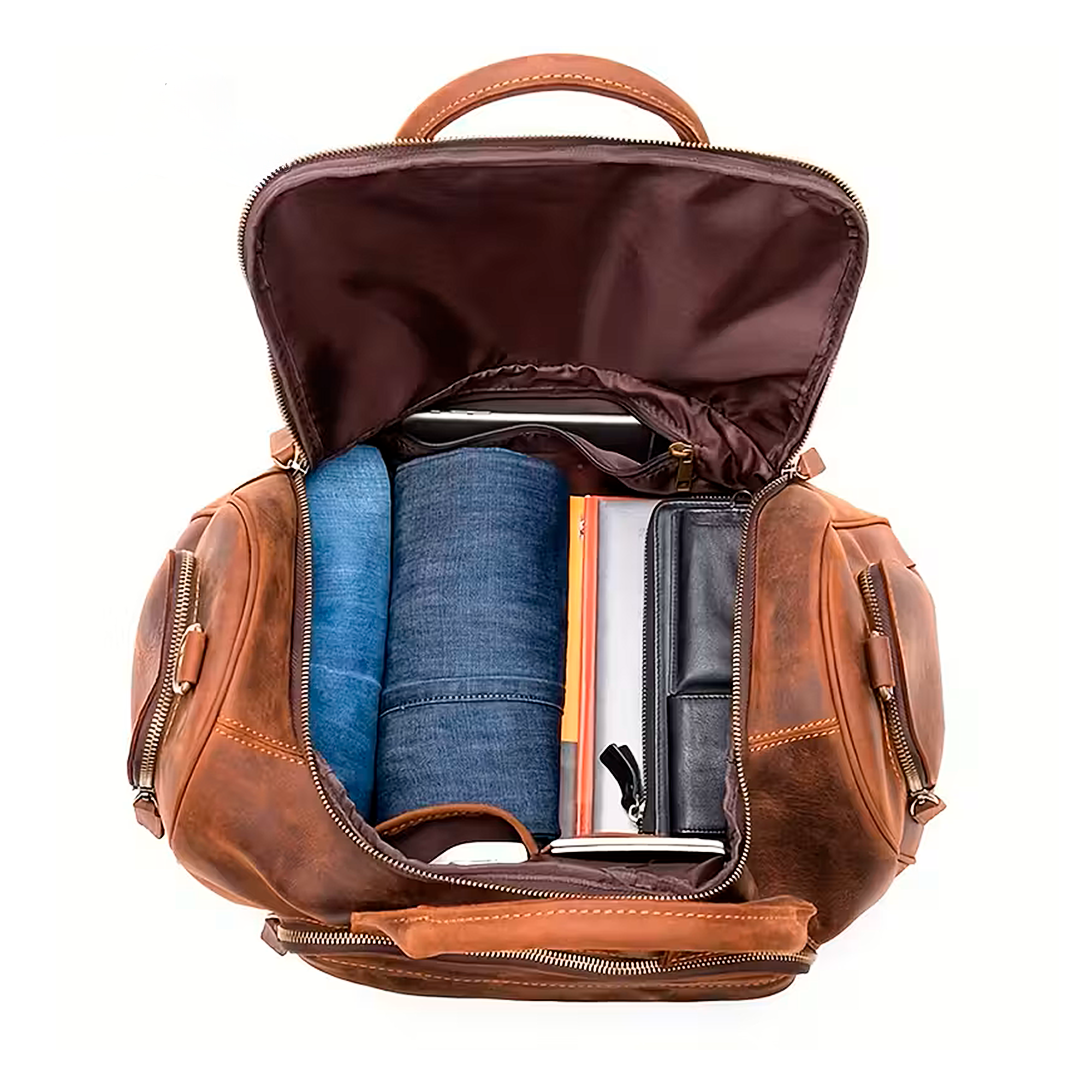 Bolsa de Viagem Executiva Pioneer Pulse Soul Couro - Couro Genuíno, Unissex, Alças Couro Reforçadas, Performance Máxima, Organização Interna, Design Sofisticado