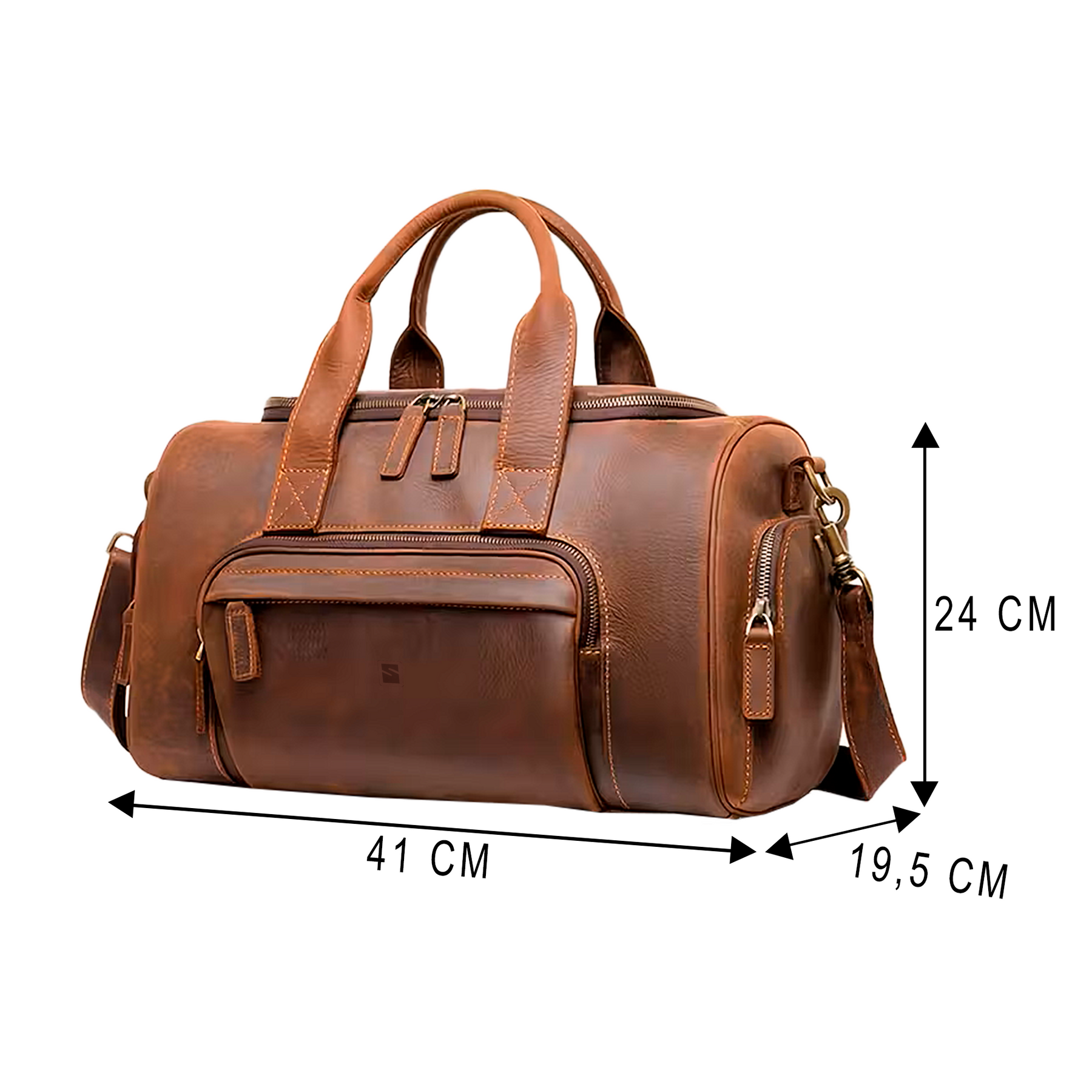 Bolsa de Viagem Executiva Pioneer Pulse Soul Couro - Couro Genuíno, Unissex, Organização Interna