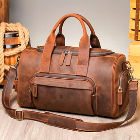 Bolsa de Viagem Executiva Pioneer Pulse Soul Couro - Couro Genuíno, Unissex, Organização Interna