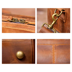 Bolsa de Viagem Executiva Journey Soul Couro - Couro Genuíno, Unissex, Alças Couro Reforçadas, Funcional e Múltiplos Bolsos, Organizado Inteligente, Durabilidade