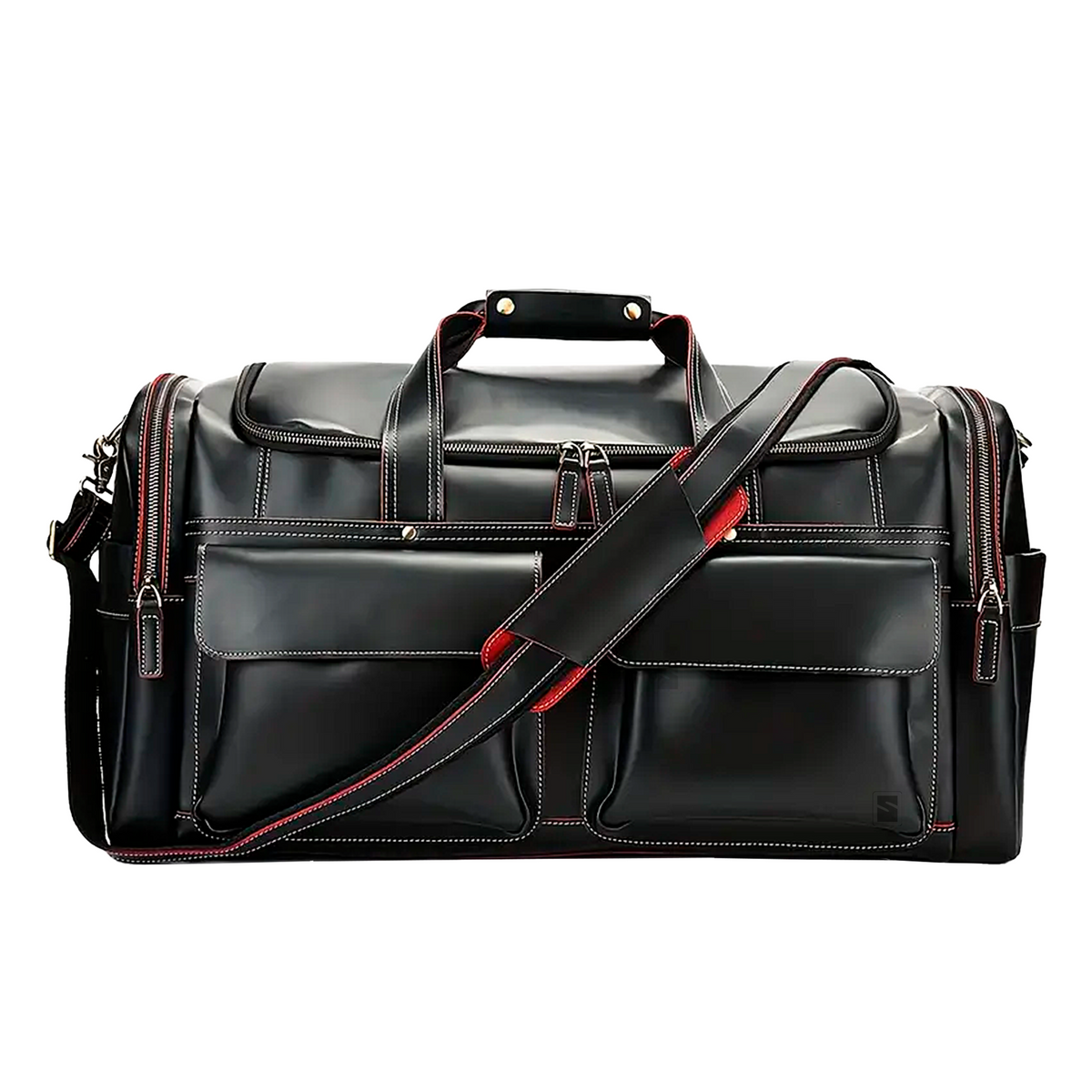Bolsa de Viagem Executiva Masculina Timeless Soul Couro - Couro Genuíno, Múltiplos Bolsos, Design Atemporal