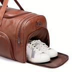 Bolsa de Viagem Executiva Opus Soul Couro - Poliuretano Premium de Alto Padrão, Unissex, Moderno, Praticidade, Compartimentos Estratégicos, Múltiplos Bolsos, Organização
