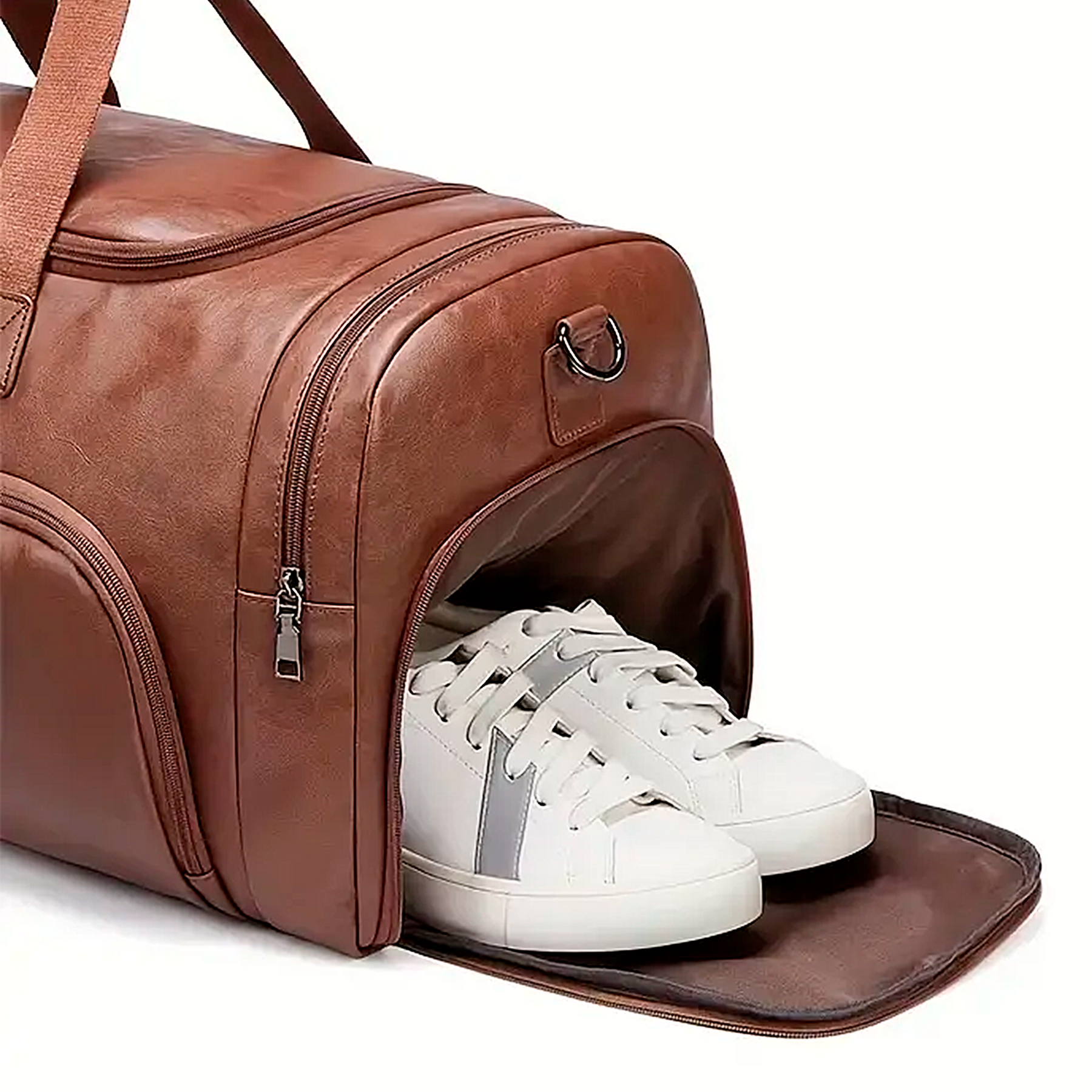 Bolsa de Viagem Executiva Opus Soul Couro - Poliuretano de Alto Padrão, Unissex, Moderno, Múltiplos Bolsos
