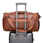 Bolsa de Viagem Executiva Opus Soul Couro - Poliuretano Premium de Alto Padrão, Unissex, Moderno, Praticidade, Compartimentos Estratégicos, Múltiplos Bolsos, Organização