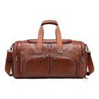 Bolsa de Viagem Executiva Opus Soul Couro - Poliuretano Premium de Alto Padrão, Unissex, Moderno, Praticidade, Compartimentos Estratégicos, Múltiplos Bolsos, Organização
