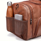 Bolsa de Viagem Executiva Opus Soul Couro - Poliuretano Premium de Alto Padrão, Unissex, Moderno, Praticidade, Compartimentos Estratégicos, Múltiplos Bolsos, Organização