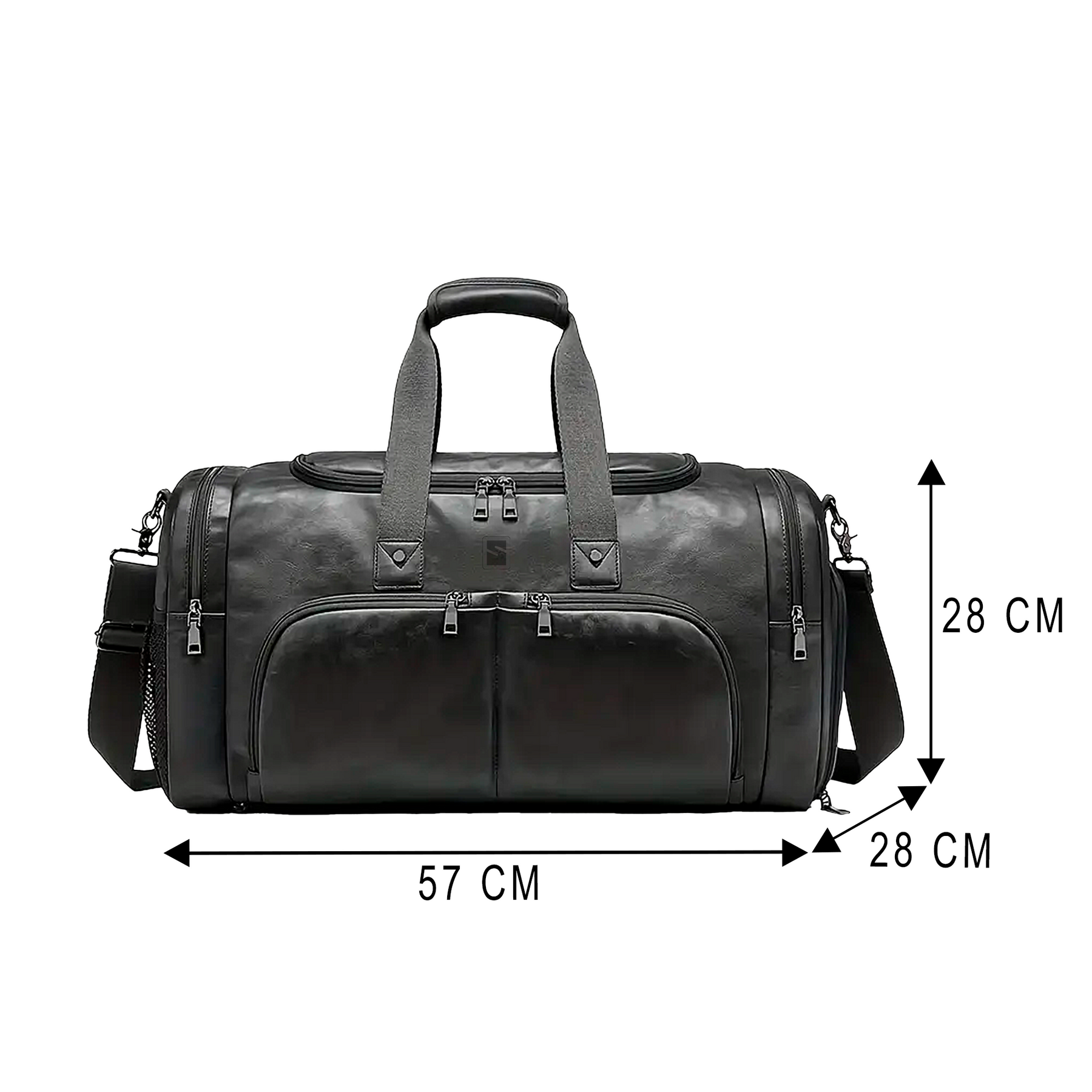 Bolsa de Viagem Executiva Opus Soul Couro - Poliuretano de Alto Padrão, Unissex, Moderno, Múltiplos Bolsos