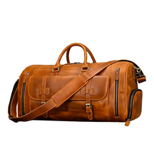 Bolsa de Viagem Masculina Executiva Voyage Soul Couro - Couro Genuíno, Múltiplos Bolsos, Durabilidade