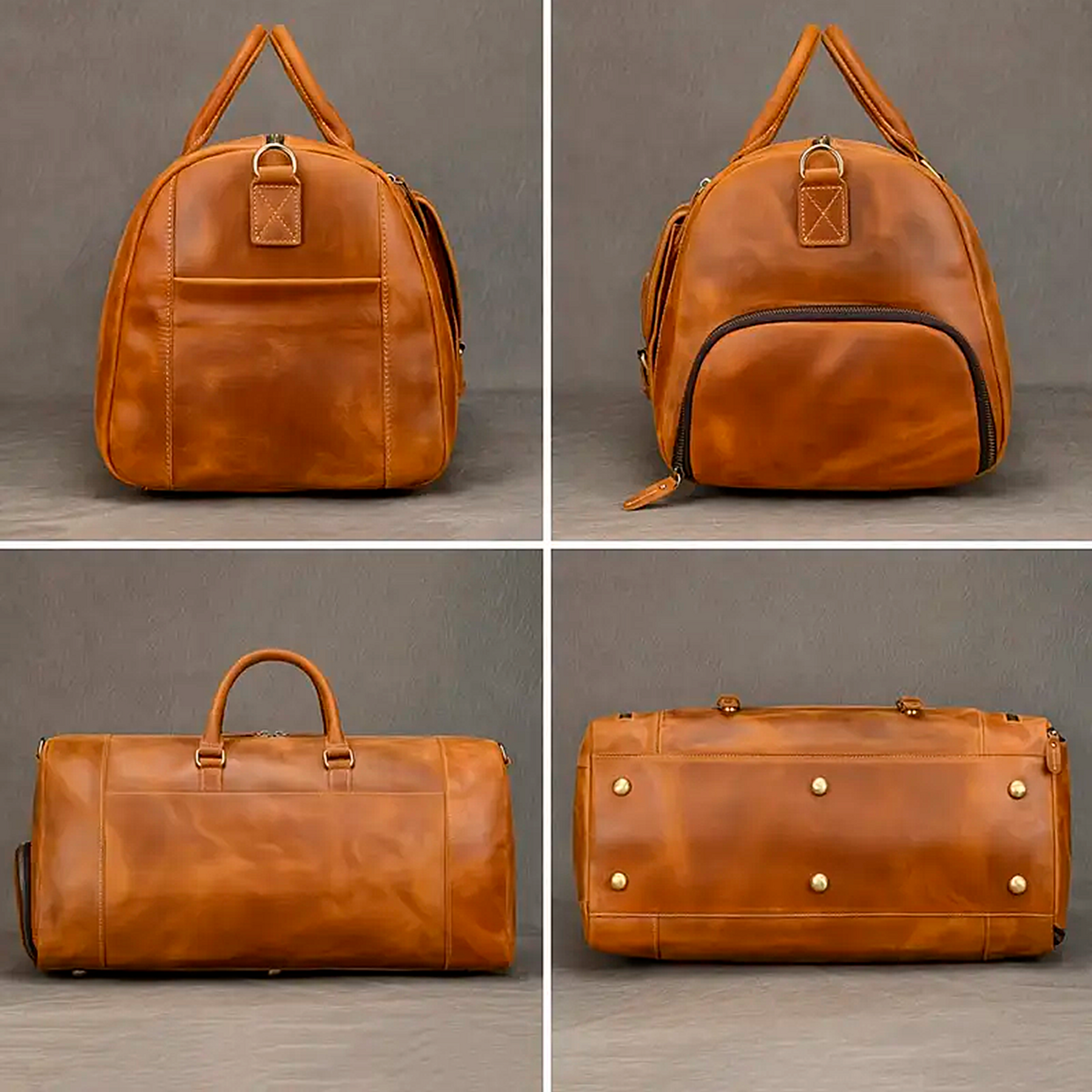Bolsa de Viagem Masculina Executiva Voyage Soul Couro - Couro Genuíno, Múltiplos Bolsos, Durabilidade