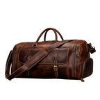 Bolsa de Viagem Masculina Executiva Voyage Soul Couro - Couro Genuíno, Design Clássico, Múltiplos Bolsos, Durabilidade, Textura Autêntica