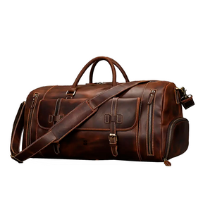 Bolsa de Viagem Masculina Executiva Voyage Soul Couro - Couro Genuíno, Múltiplos Bolsos, Durabilidade
