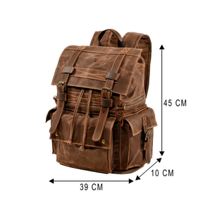 Mochila Executiva Masculina Explorer Soul Couro - Tela Tecnológica de Alta Qualidade, Estilo Múltiplos Compartimentos