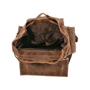 Mochila Executiva Masculina Explorer Soul Couro - Tela Tecnológica de Alta Qualidade, Estilo Múltiplos Compartimentos