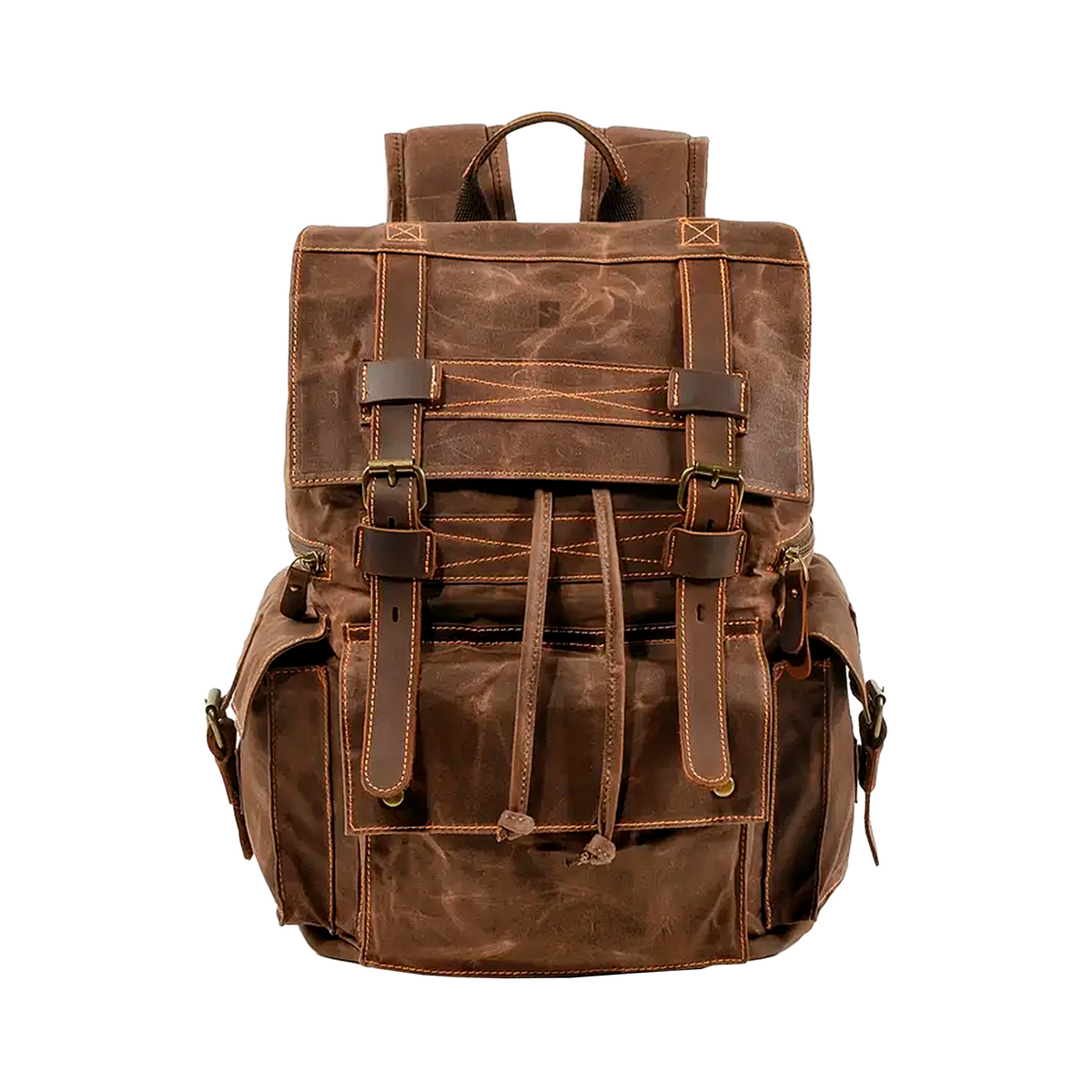 Mochila Executiva Masculina Explorer Soul Couro - Tela Tecnológica de Alta Qualidade, Estilo Múltiplos Compartimentos
