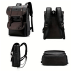 Mochila Executiva Masculina Gradus Soul Couro - Poliuretano Premium de Alto Padrão, Design Robusto, Sofisticada, Durabilidade, Ajustável, Praticidade