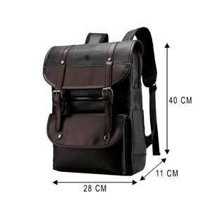 Mochila Executiva Masculina Gradus Soul Couro - Poliuretano de Alto Padrão, Design Robusto, Durabilidade