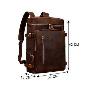 Mochila Executiva Masculina Legacy Soul Couro - Couro Genuíno e Múltiplos Compartimentos