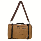 Mochila Executiva Masculina Adventure Soul Couro - Tela Tecnológica de Alta Qualidade, Multiuso, Alças Ergonômicas, Interior Organizador Amplo, Fechamento Roll-Top Ajustável