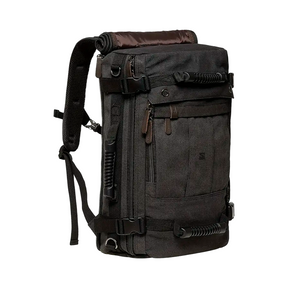 Mochila Executiva Masculina Adventure Soul Couro - Tela de Alta Qualidade Fechamento Roll-Top Ajustável