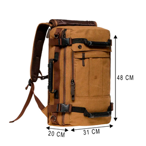 Mochila Executiva Masculina Adventure Soul Couro - Tela de Alta Qualidade Fechamento Roll-Top Ajustável