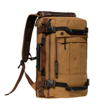 Mochila Executiva Masculina Adventure Soul Couro - Tela de Alta Qualidade Fechamento Roll-Top Ajustável