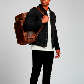 Mochila Executiva Masculina Legacy Soul Couro - Couro Genuíno e Múltiplos Compartimentos