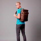 Mochila Executiva Masculina Nomad Soul Couro - Couro Genuíno, Construção Vintage Exclusiva, Alças Ergonômicas, Design Rústico, Vintage Autêntico