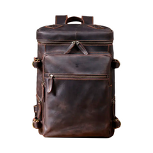 Mochila Executiva Masculina Nomad Soul Couro - Couro Genuíno, Vintage Autêntico, Design Rústico