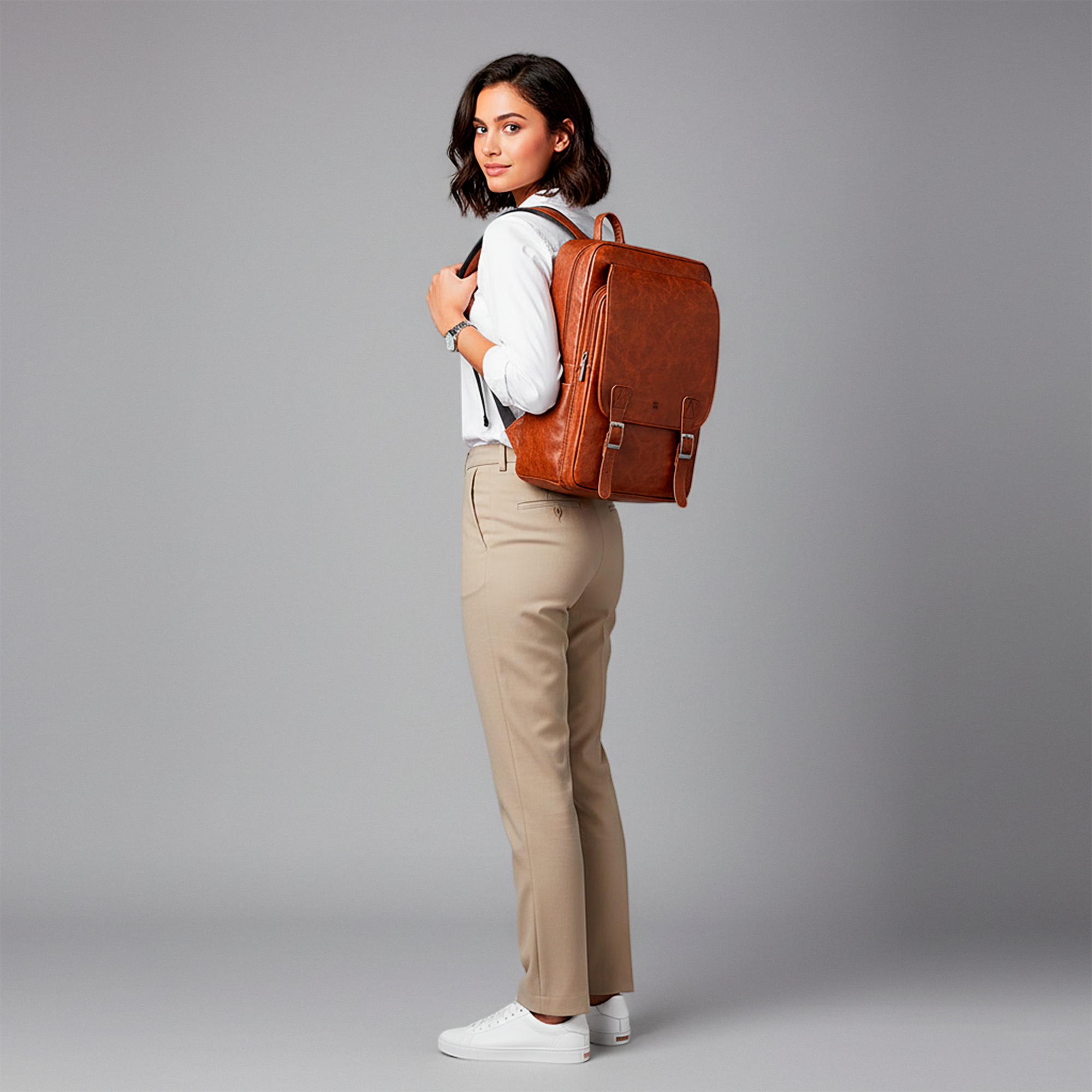 Mochila Executiva Prime Duo Soul Couro - Unissex, Poliuretano Premium de Alto Padrão, Elegante, Formato Estruturado, Durabilidade, Modernidade