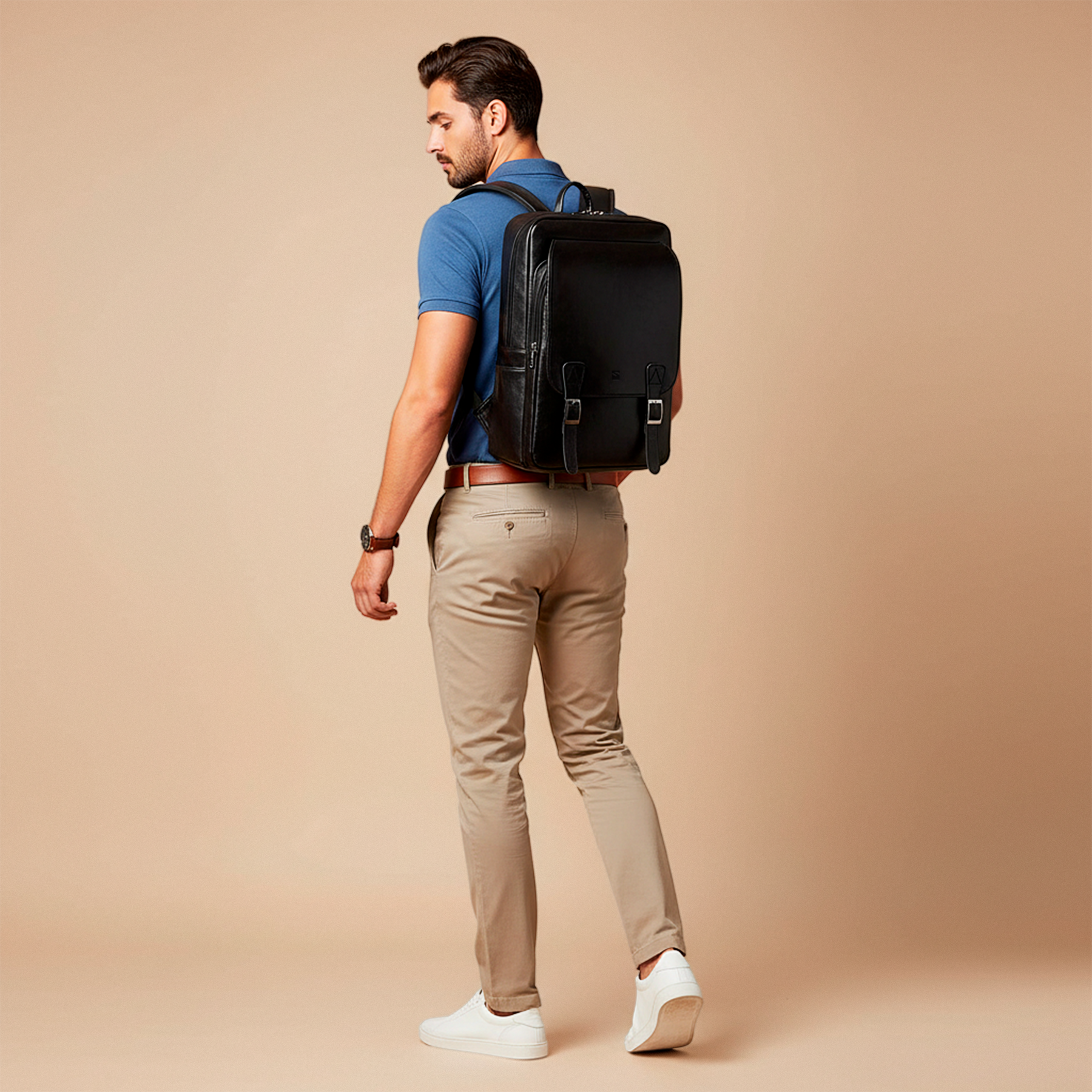Mochila Executiva Prime Duo Soul Couro - Unissex, Poliuretano de Alto Padrão, Formato, Durabilidade