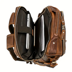 Mochila Executiva Rider Craft Soul Couro - Couro Genuíno, Unissex, Origem da Excelência, Aventura Sem Limites, Resistência Extrema, Técnico Resistente
