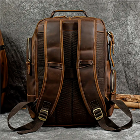 Mochila Executiva Rider Craft Soul Couro - Couro Genuíno, Unissex, Origem da Excelência