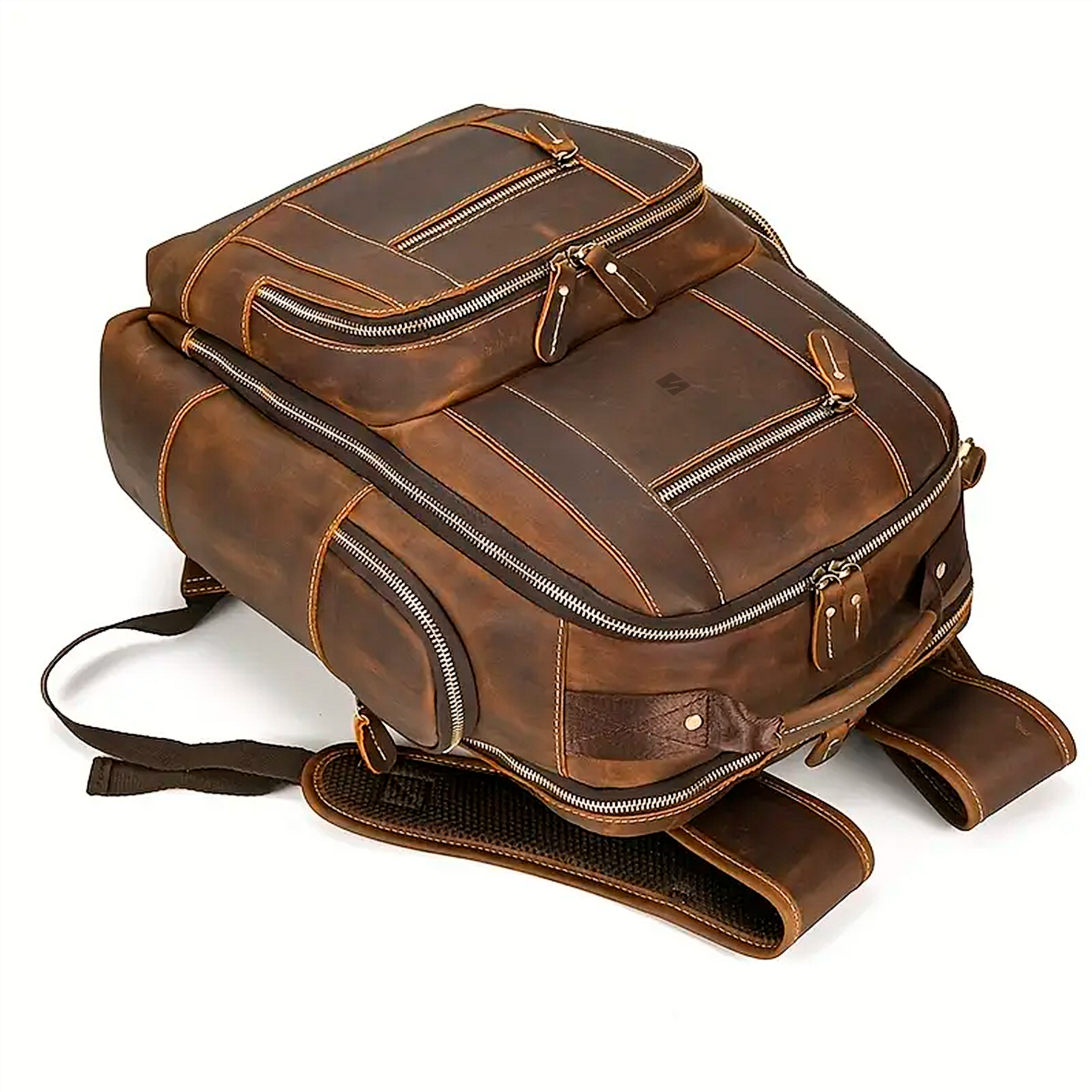Mochila Executiva Rider Craft Soul Couro - Couro Genuíno, Unissex, Origem da Excelência